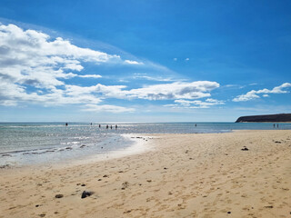 Sotavento Beach in a sunny day in Fuerteventura, Canary Islands