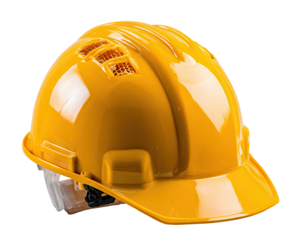 Bright yellow safety helmet (15)