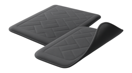 Non-slip memory foam mats for kitchens, designed to reduce standing fatigue.