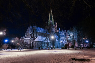 The cathedral Nidarosdomen in Trondheim