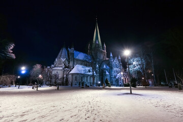 The cathedral Nidarosdomen in Trondheim