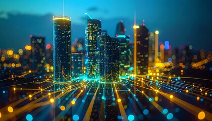 Abstract Skyline as Economic Circuit &ndash; Digital City with Data Veins