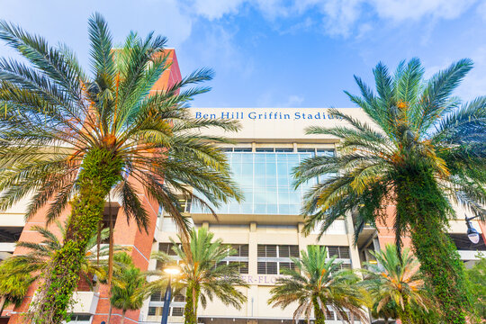 Ben Hill Griffin Stadium is home to the University of Florida football team in Gainesville, FL