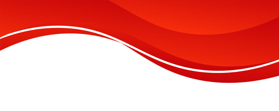 Vector red line background curve element with white space for text and message design, overlapping layers, vector illustration