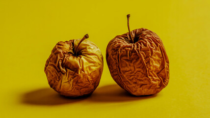 dried apples on a white background
