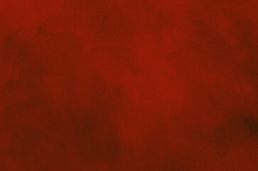 Red abstract background in watercolor style