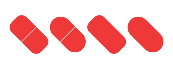 Capsule icon symbol for templates, web design and infographics