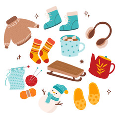 Holiday season clipart set