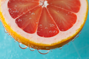 Grapefruit in soda