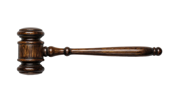 Wooden gavel, law, justice