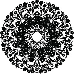 illustration of floral design elements