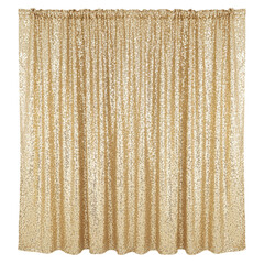 Sparkling gold sequin curtain for a party backdrop