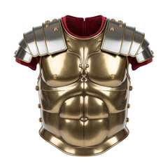 Roman gladiator muscle armor cuirass in brass and steel