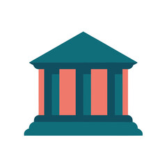 Simple Bank Design Icon