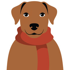 Fashion bulldog illustration for clothing isolated vector illustration on white background
