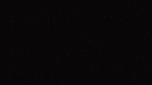 4k Loop Rain Drops Falling, rainfall Animation . Slow Rain, Rainy at night, Heavy Rainfall. Raining at night.
