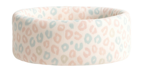 Pastel animal print crib bumper in soft fabric for a cozy nursery.
