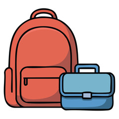 School return illustration design isolated vector illustration on white background
