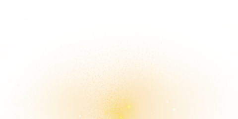 Golden dust bokeh with glowing sparkles and shimmering particles on a transparent background. Perfect festive overlay for Christmas, New Year, and elegant celebration designs.