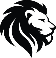 Lion head tattoo vector illustration design