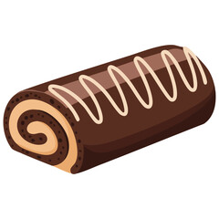 Soft chocolate pastry filled with fresh berry cream and nuts