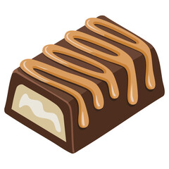 Sweet chocolate treat in open packaging ready for eating