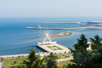 The ferry wheel in Baku, Azerbaijan