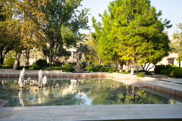 Niyazi monument in Baku, Azerbaijan