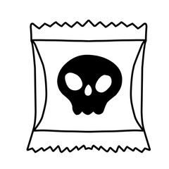 hand-drawn Halloween candy