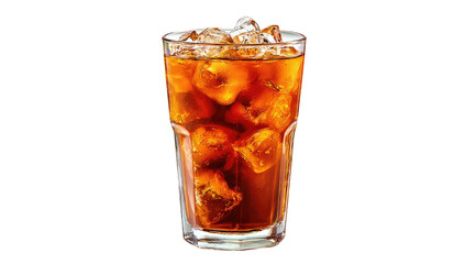 Iced coffee in a glass