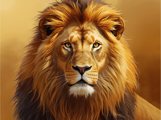 Fototapeta premium portrait of a lion