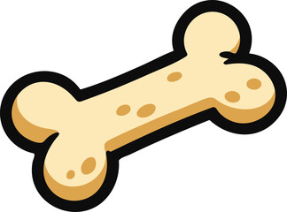 Dog Bone Editable Vector AI File | Adobe Illustrator | Export to SVG, EPS, PDF, PNG, DXF, JPEG