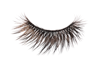 Eyelashes, glittery, brown