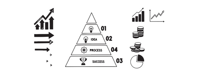 A vibrant vector illustration of musical notes on a white background pairs with a festive Christmas tree design and falling snow for a unique holiday card greeting