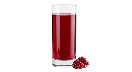 Glass of pomegranate juice with arils