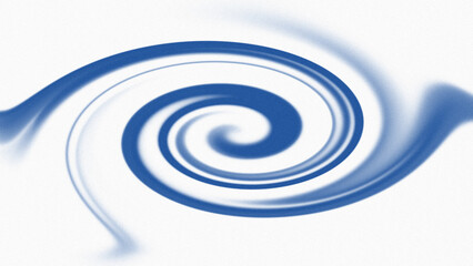 Deep Blue Concentric Spiral on Bright Grainy Canvas