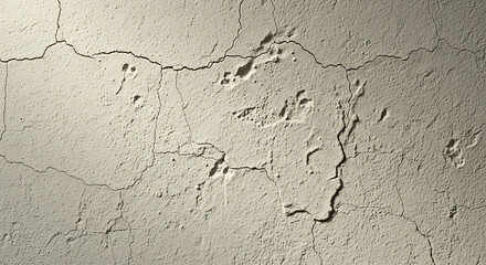 Fototapeta premium Old cracked wall texture with rough surface and grunge background