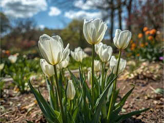 Obraz premium crocuses in the garden