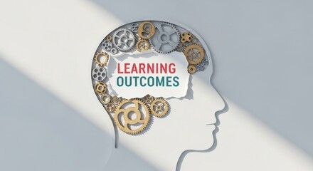 Learning Outcomes Gears Inside Head Concept Knowledge and Education
