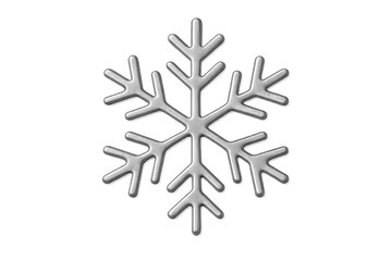 Snowflake icon representing winter frost and ice