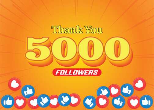 5000 followers banner, 20k social media followers and subscribers template,
congratulation banner for fans, 10K followers text 3d illustration with yellow background. 2000k, 3000k, 4000k,