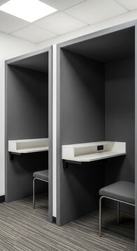 Modern Office Booths for Private Work and Calls.