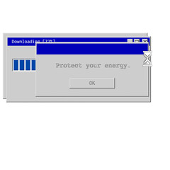 Retro Computer Download Progress Window with Hourglass Cursor graphic design isolated on a transparent background