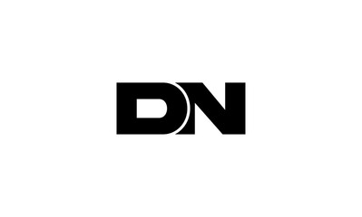 DN initial letters logo or DN monogram logo