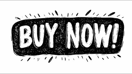 Dynamic "buy now" animation with energetic motion effects