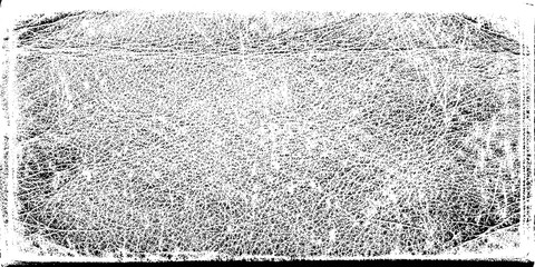 Abstract textured background with a grainy, speckled pattern resembling distressed paper or a concrete surface, rendered in high contrast black and white isolated on transparent background