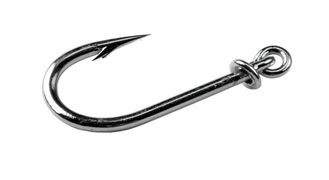 Close-up of a fishing hook