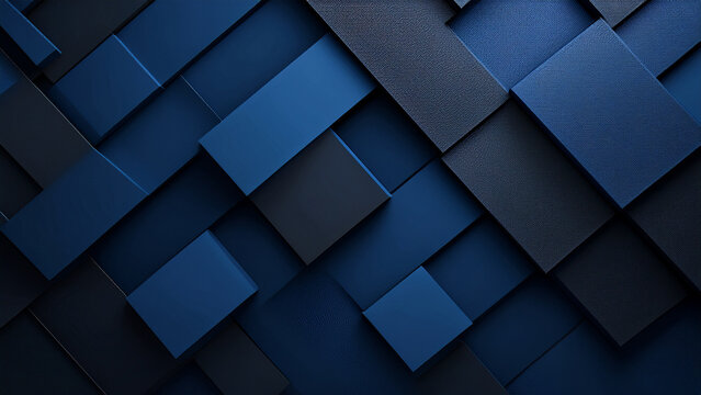 Abstract Blue Geometric Background Modern 3D Texture