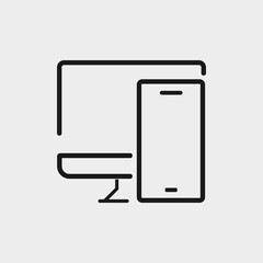 Responsive Design Devices Outline Icon