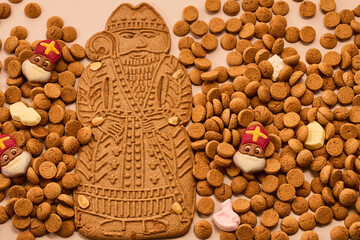 Festive Cookie Display. Sinterklaas cookies icons